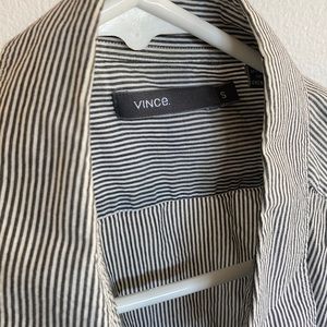 Vince button down stripes